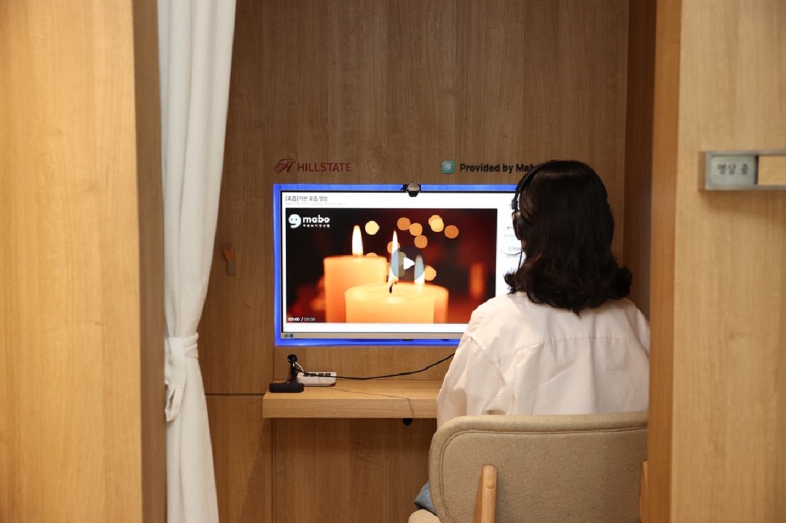 현대건설, 입주민 마음 건강 살피는 주거 서비스 선보여 현대건설, ‘H 카밍부스’ 이미지